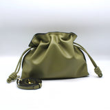 Leather Drawstring Bag