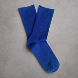 Electric Blue Glitter Socks