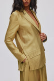 Alona Woven Gold Jacket