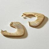 Oversized Leather Hoop Earrings