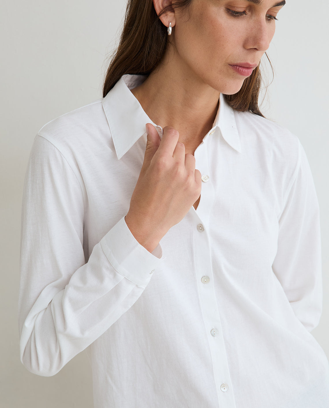 White Polo Top