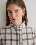 Plaid Ruffle Shirt