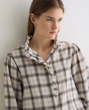 Plaid Ruffle Shirt