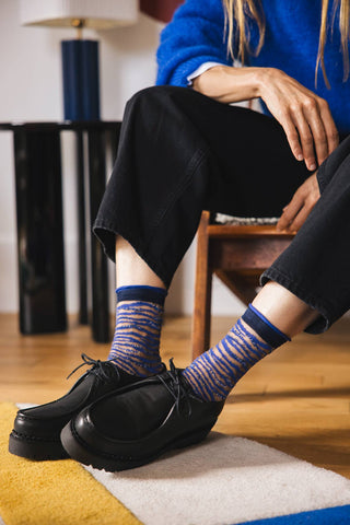 Oresund Blue Sheer Socks