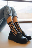 GINZA BLACK graphic socks: