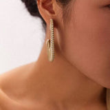 Oversized Leather Hoop Earrings