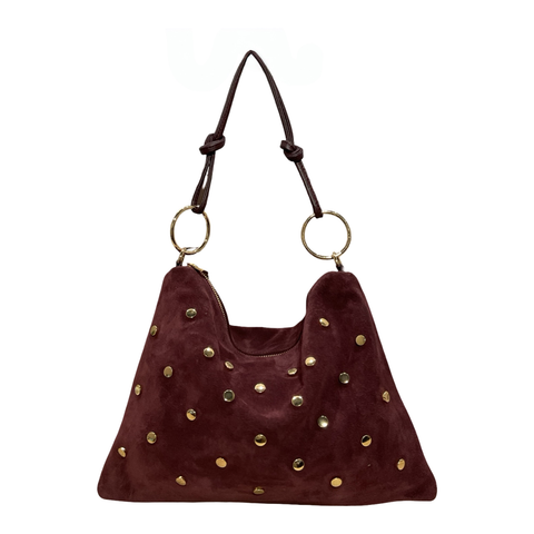Studded Suede Bag