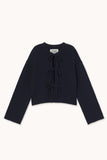 Navy Bow Tie Cardigan
