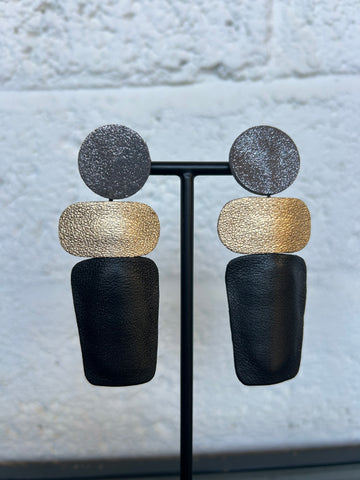Prya Leather Earrings