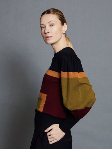 Colour block Knit