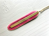 Abeli Burgundy Neckpiece