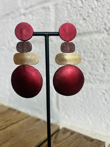 Salma Leather Earrings