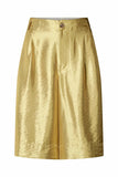 Feliza Woven Gold Shorts