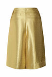 Feliza Woven Gold Shorts