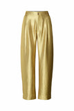 Thalia Woven Gold Trousers