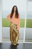 Thalia Woven Gold Trousers