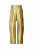 Thalia Woven Gold Trousers