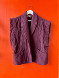 Brooklyn Burgundy Sleeveless Kimono