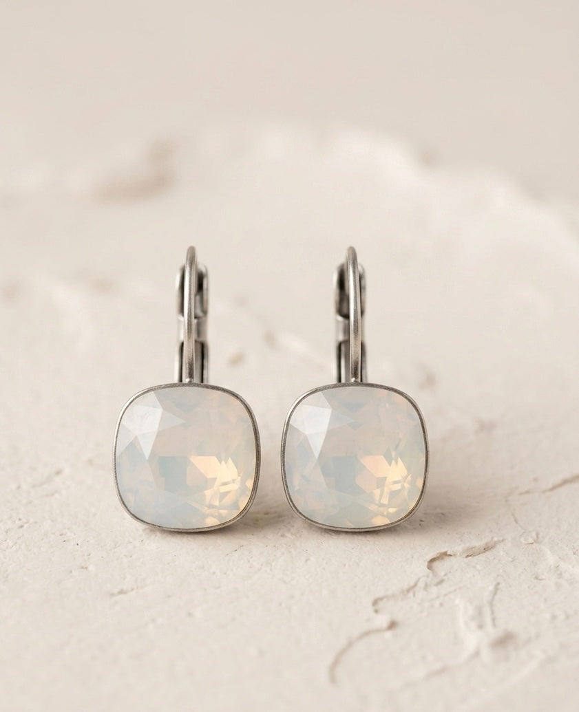 Tiny Crystal Drop Earrings
