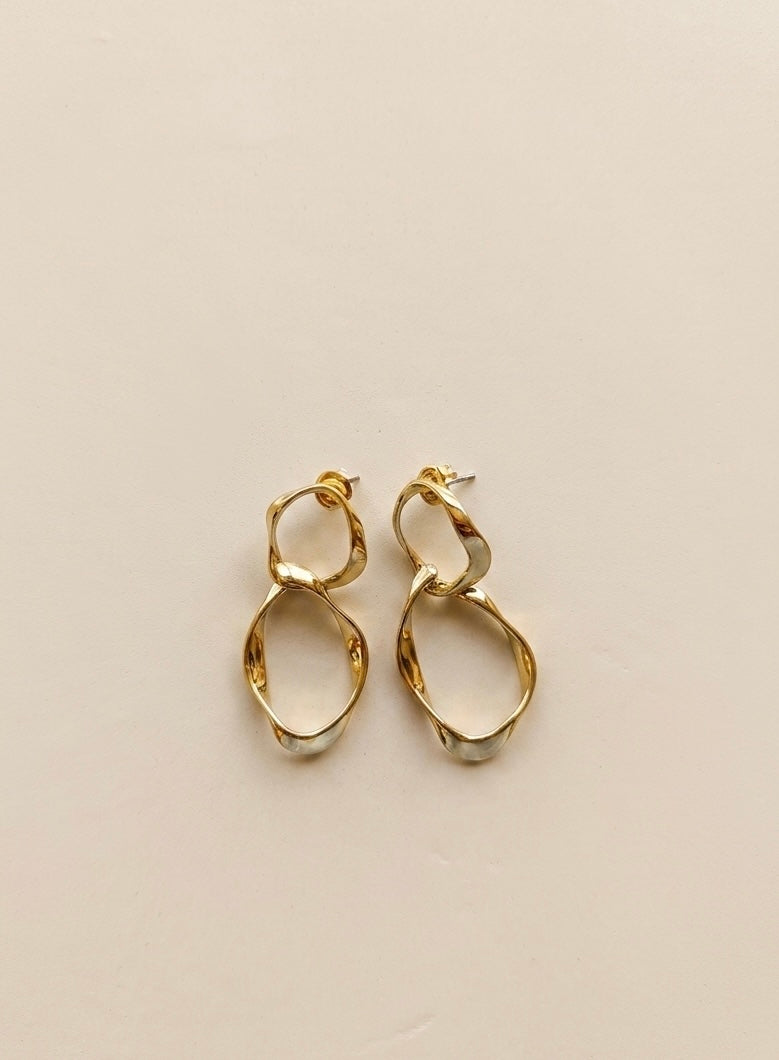 Sculptural Gold Earrings