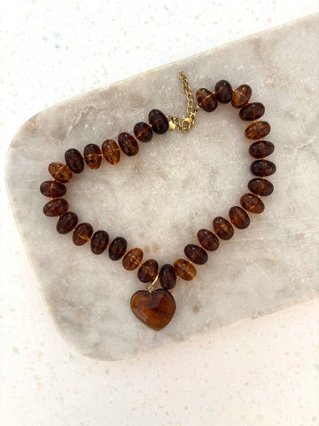 Beaded Heart Necklace