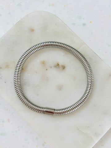 Rife Silver Bangle