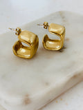 Square Earrings Gold