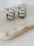 Square Earrings Silver
