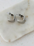 Square Earrings Silver
