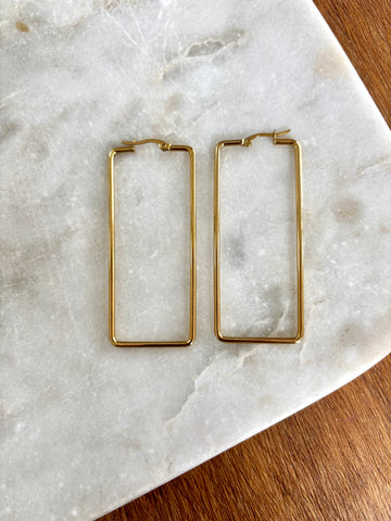 Long Rectangle Earrings
