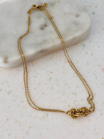 Gold Knot Necklace