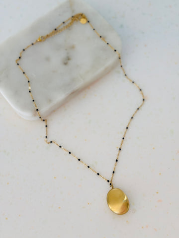 Black and Gold Pendant