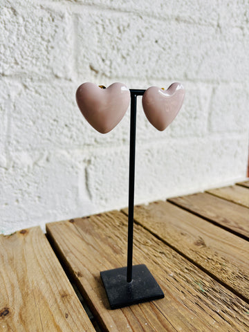 Large Enamel Hearts
