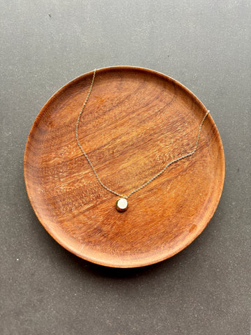 Gold & Pearlescent Pendant
