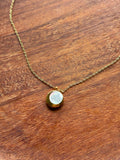 Gold & Pearlescent Pendant