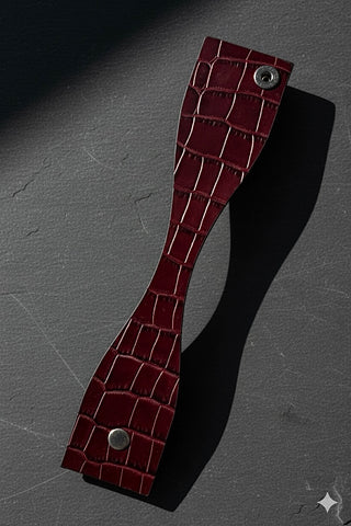 Metallic Leather Interchangeable Cuff