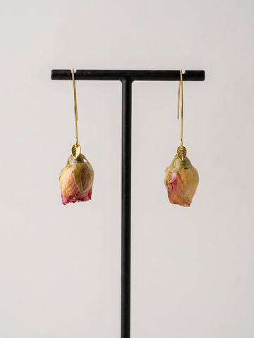 Rosebud Drop Earrings