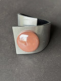 Metallic Leather Interchangeable Cuff