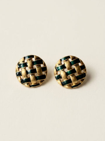 Emerald Lattice Earrings