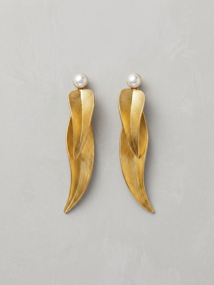 Golden Leaf Earrings