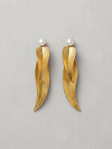 Golden Leaf Earrings