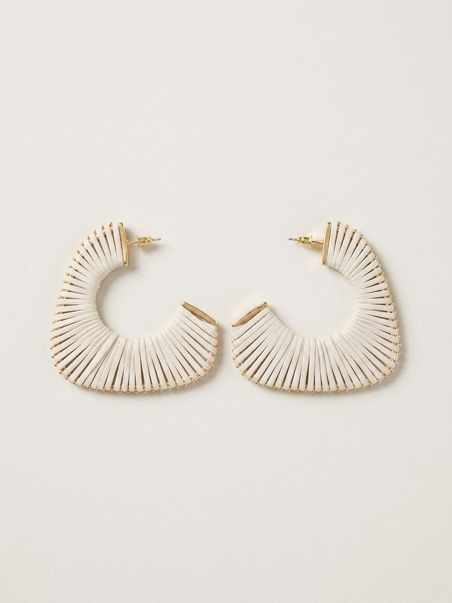 Oversized Leather Hoop Earrings