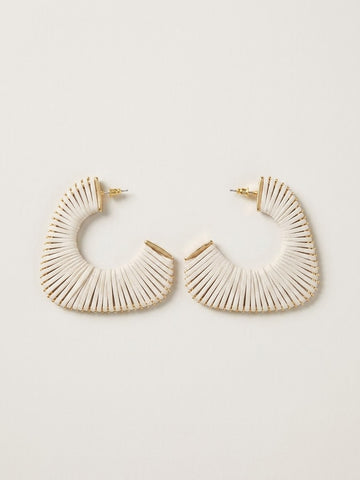 Oversized Leather Hoop Earrings