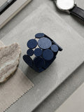 Spheres Leather Cuff