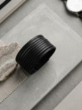 Lines Leather Cuff