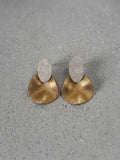 Waves Leather Earrings