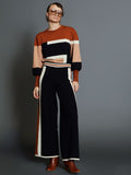 INTARSIA TROUSERS