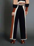 INTARSIA TROUSERS