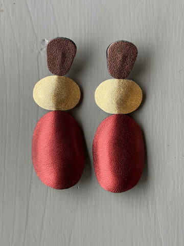 Leather Jewel Earrings