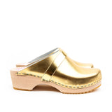 Malmo Gold Clogs